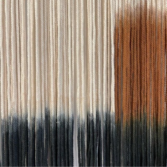 Anthropologie Large XL Boho Tapestry Macrame Woven Dyed Yarn Wall Hanging - 60" - Picture 9 of 10